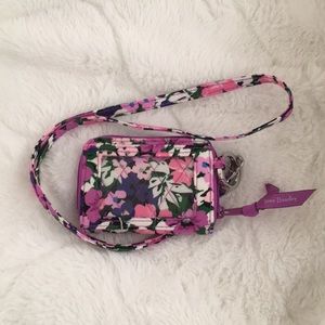 vera bradley flower garden wallet&lanyard
